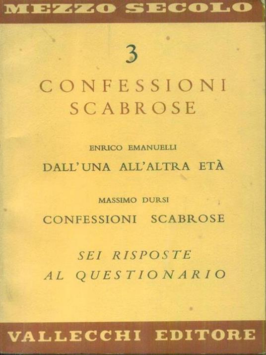 Confessioni scabrose - E. Emanuelli - copertina