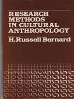   Research methods in cultural anthropology