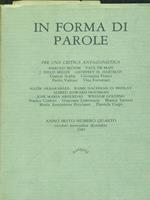   In forma di parole numero quarto/1985