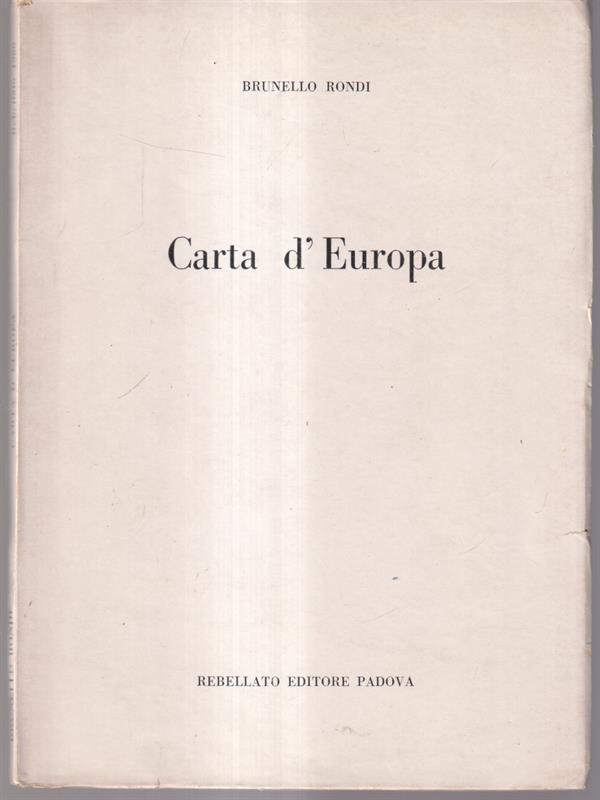   Carta d'Europa