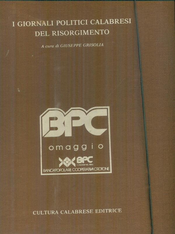 I giornali politici calabresi del Risorgimento