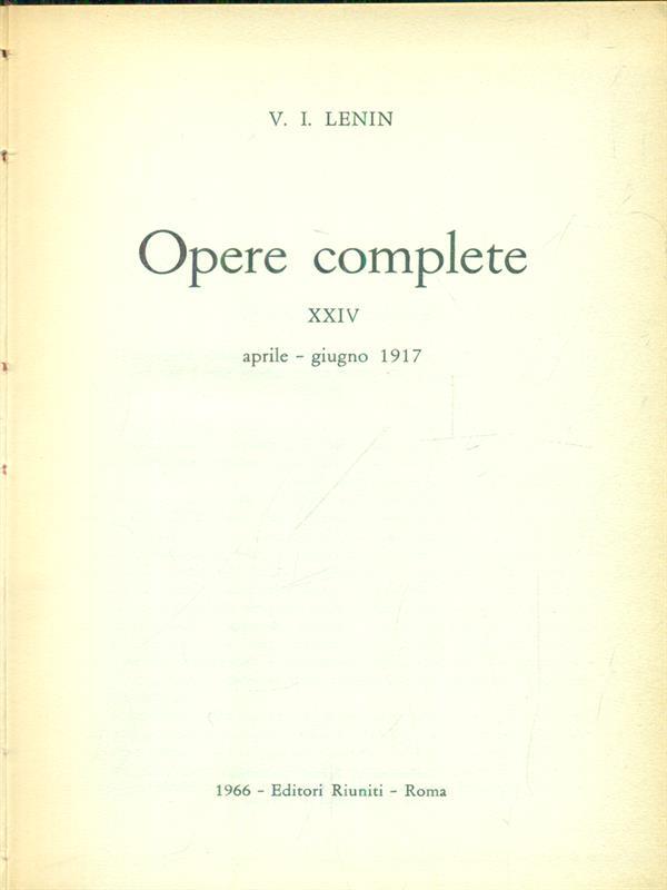 Opere complete vol. 24