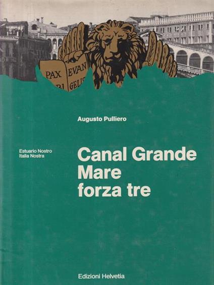 Canal Grande Mare forza tre - Augusto Pulliero - copertina