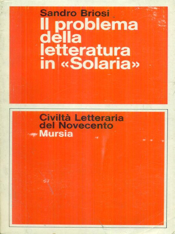 Il  problema della letteratura in Solaria