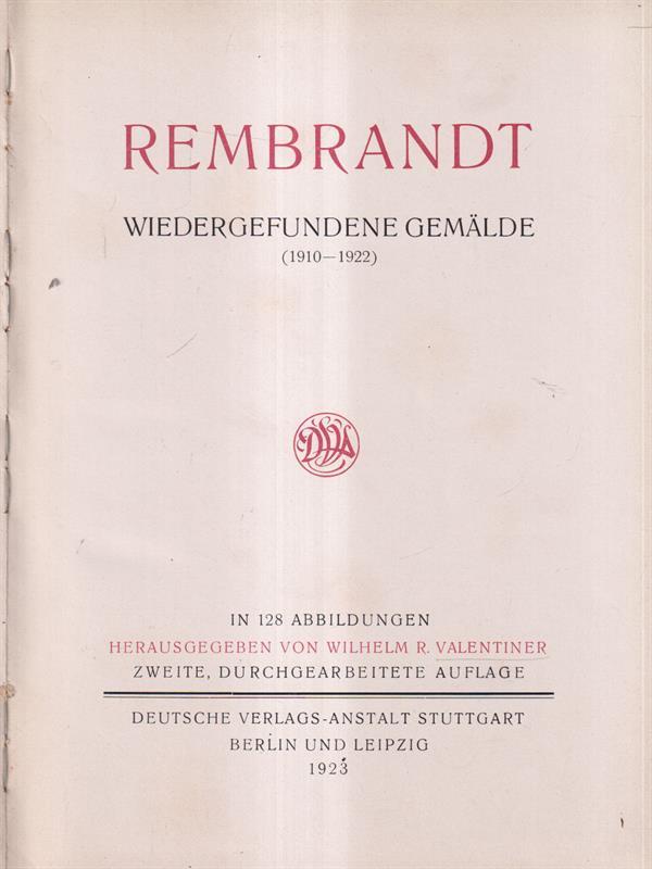 Rembrandt wiedergefundene gemalde