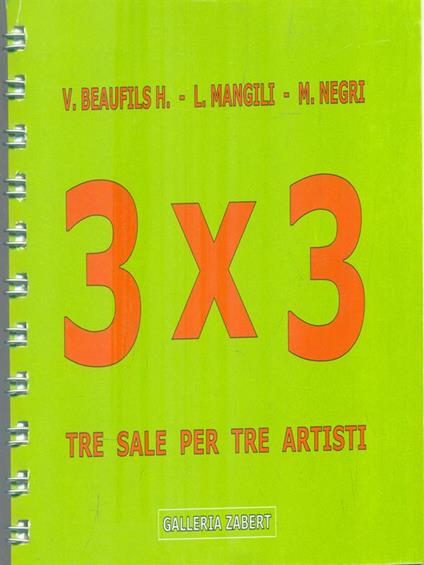 3 x 3. Tre sale per tre artisti - copertina