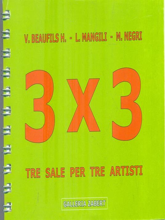 3 x 3. Tre sale per tre artisti - copertina