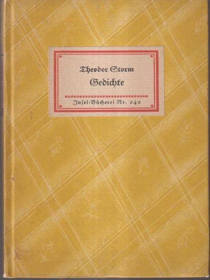 Gedichte - Theodor Storm - copertina