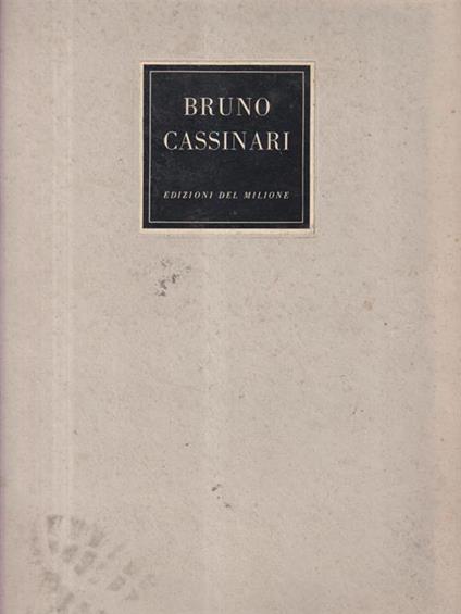 Bruno Cassinari - Marco Valsecchi - copertina