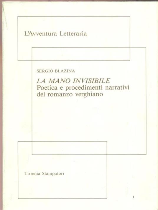 La mano invisibile - Sergio Blazina - copertina