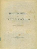 Bullettino senese di storia patria anno VI 1900 fasc I