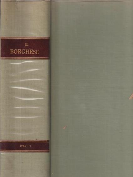 Il borghese 1965 III - copertina