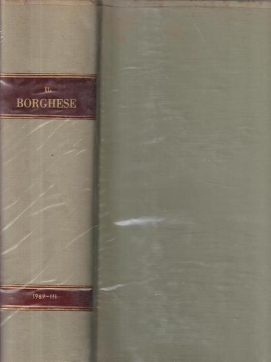 IL borghese 1969 III - copertina
