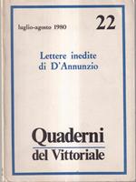 Lettere inedite di D'Annunzio - Quaderni del Vittoriale n22