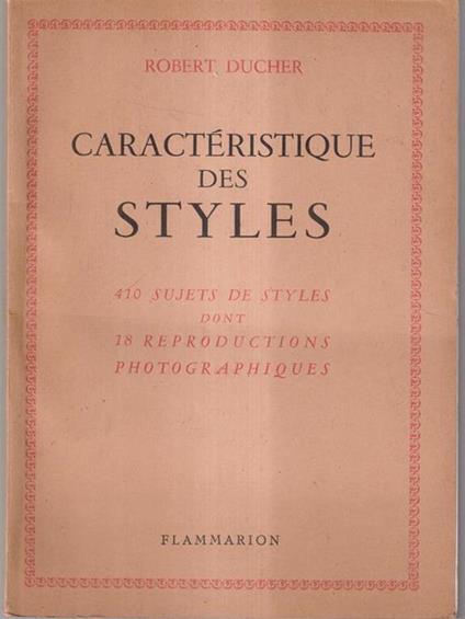 Caracteristique des style - Robert Decker - copertina