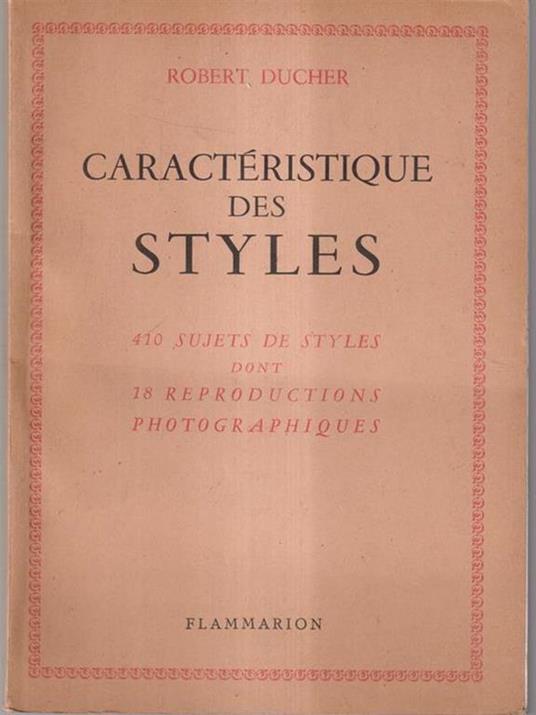 Caracteristique des style - Robert Decker - copertina
