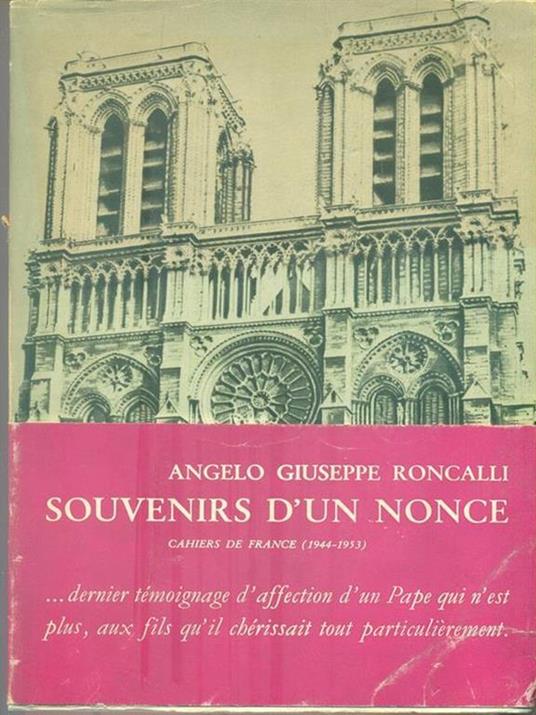 Souvenirs d'un nonce - Angelo Giuseppe Roncalli - copertina
