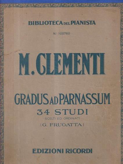 Gradus ad parnassum - Muzio Clementi - copertina