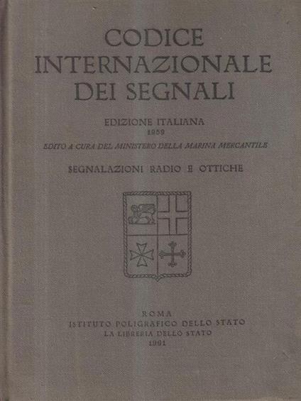 Codice internazionale dei segnali - copertina
