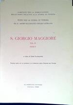 S. Giorgio Maggiore Vol. IV - Indice