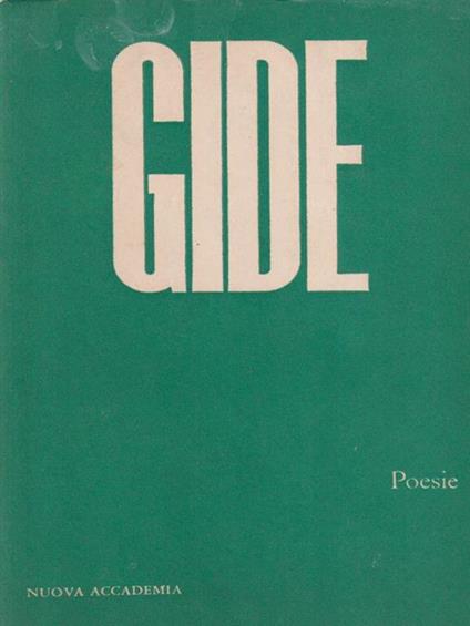 Andrè Gide Poesie - Vito Carofiglio - copertina