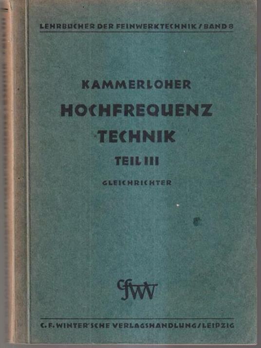Hochfrequenztechnik teil III - copertina