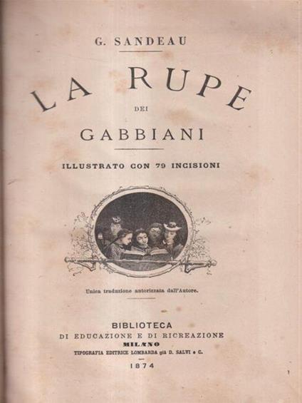 La rupe dei gabbiani - G. Sandeau - copertina