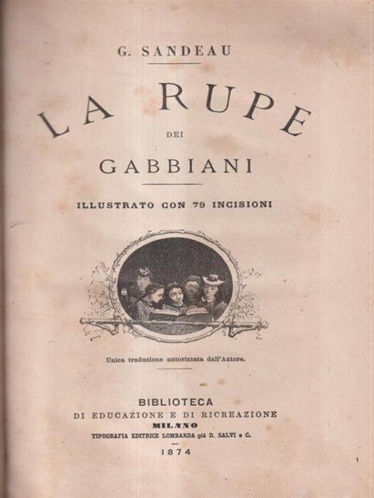 La rupe dei gabbiani - G. Sandeau - copertina