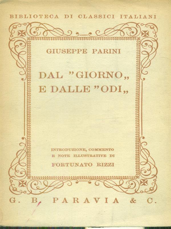 Dal 'Giorno' e dalle 'Odi'