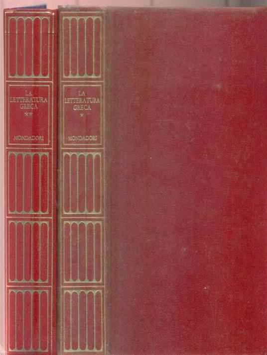 La letteratura Greca. 2vv - copertina