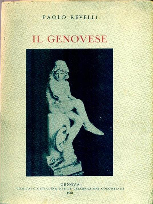 Il genovese - Paolo Revelli - copertina