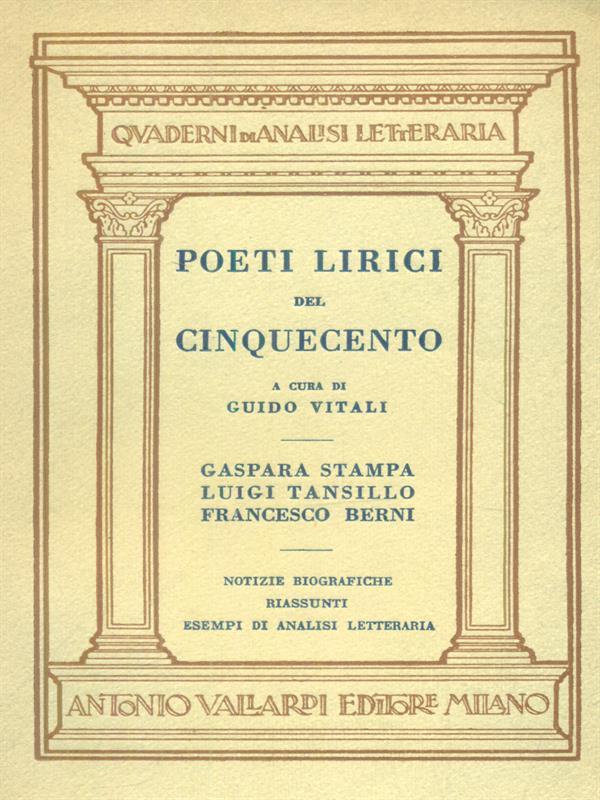 Poeti lirici del Cinquecento