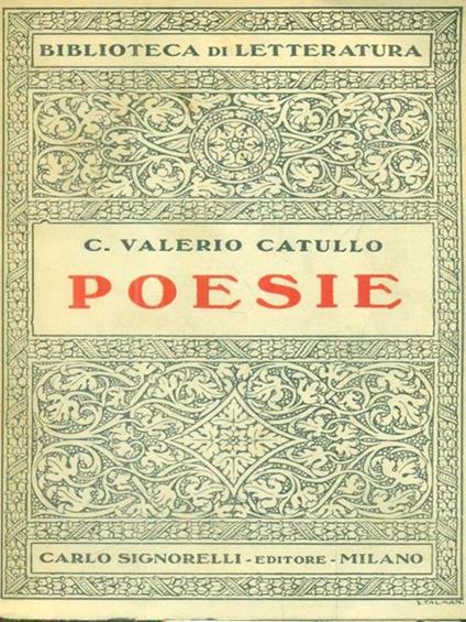 Poesie - C.Valerio Catullo - copertina