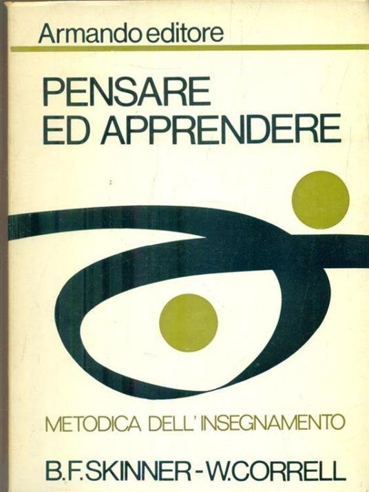Pensare ed apprendere - B. F. Skinner - copertina