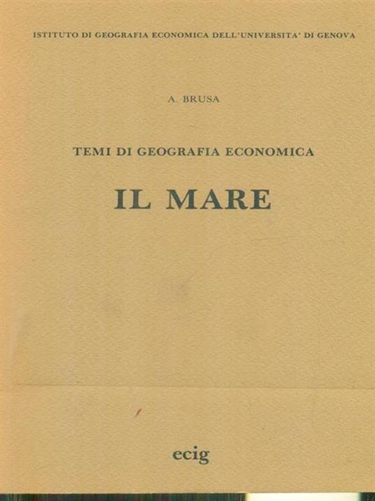 Temi di geografia economia: Il mare - A. Brusa - copertina
