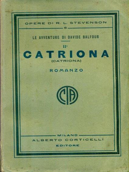 Catriona - Robert Louis Stevenson - copertina