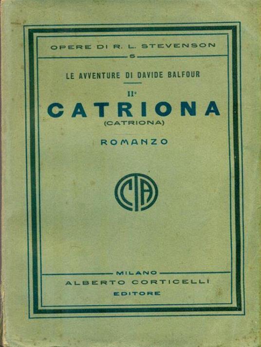 Catriona - Robert Louis Stevenson - copertina