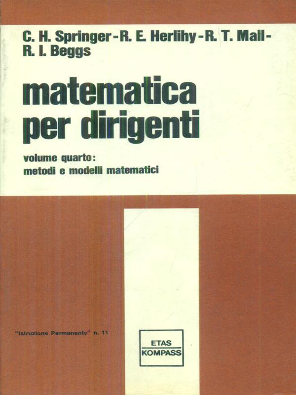 Matematica per dirigenti 4vv