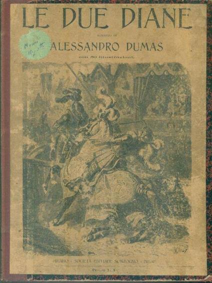 Le due diane - Alexadre Dumas - copertina