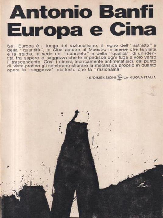 Europa e Cina - Antonio Banfi - copertina
