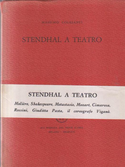 Stendhal a teatro - Massimo Colesanti - copertina