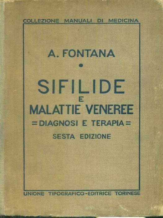 Sifilide e malattie veneree - Arturo Fontana - copertina