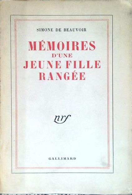Mémoires d'une jeune fille rangée - Simone de Beauvoir - copertina