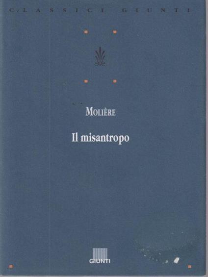 Il misantropo - Molière - copertina