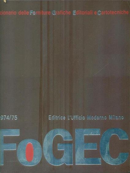 Dizionario delle forniture grafiche editoriali e cartotecniche 1974/75 - copertina