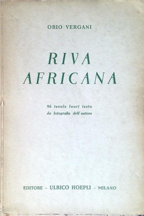 Riva africana - Orio Vergani - copertina