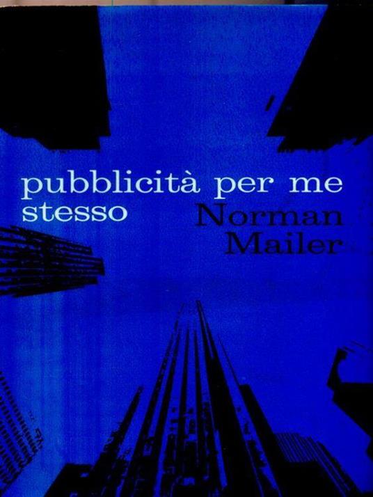 Pubblicità per me stesso - Norman Mailer - copertina