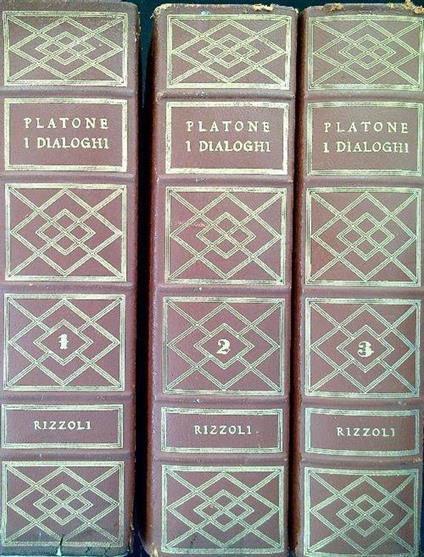 I Dialoghi. 3 Volumi - Platone - copertina