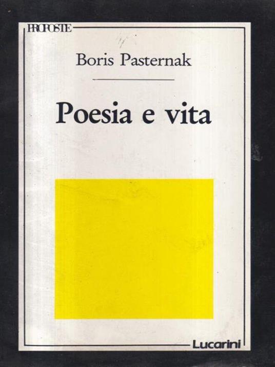 Poesia e vita - Boris Pasternak - copertina