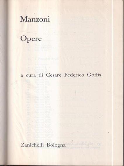 Opere - A. Mazzoni - copertina